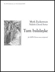 Tum balalayke SATB choral sheet music cover Thumbnail